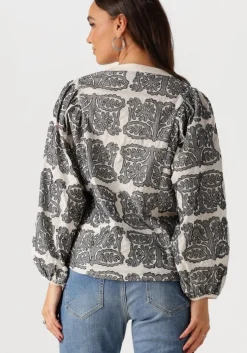 ecru summum blouses longsleeve bouse tile embroidery