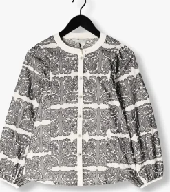 ecru summum blouses longsleeve bouse tile embroidery