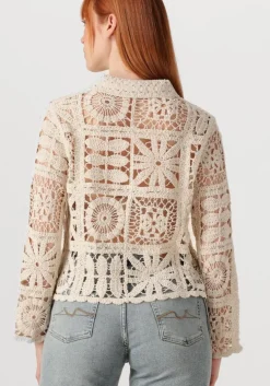 ecru summum blouses short cardigan flower crochet knit