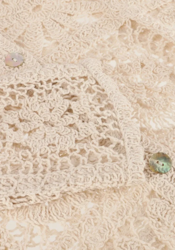 ecru summum blouses short cardigan flower crochet knit