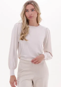 ecru summum sweater puffy sleeve sweater basic knit