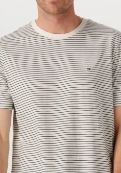 ecru tommy hilfiger t-shirt ess seasonal reg fit solid tee