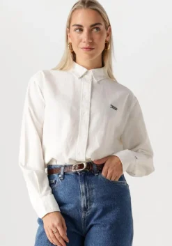 ecru tommy jeans blouses tjw rlx script oxford shirt