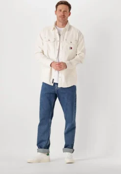 ecru tommy jeans casual overhemd tjm rlx cord shirt ext