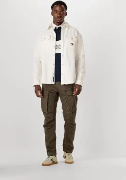 ecru tommy jeans casual overhemd tjm rlx cord shirt ext