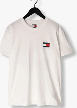 ecru tommy jeans t-shirt tjm reg flag graph bckorint t ext