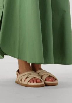 ecru via vai platte sandalen candy kriss