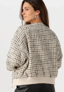 ecru withblack jack wblmaia boucle jacket