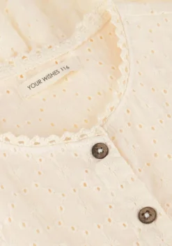 ecru your wishes mini jurk schiffly puff sleeve dress