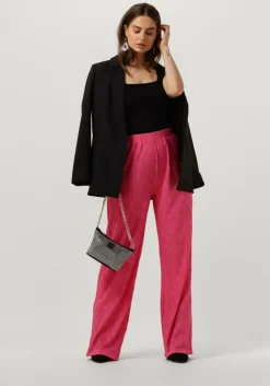 fuchsia alix the label wijde broek ladies woven wide leg plisse pants