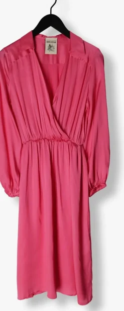 fuchsia semicouture midi jurk becka