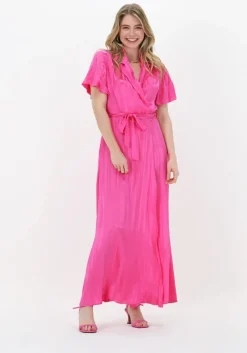 fuchsia silvian heach maxi jurk long dress ocollo