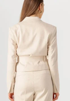 gebroken wit aaiko blazer mae stripe vis 526