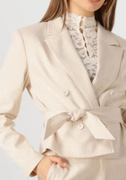 gebroken wit aaiko blazer mae stripe vis 526