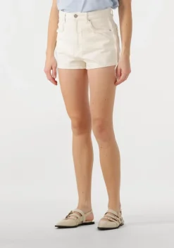 gebroken wit abrand jeans shorts high relaxed short keke