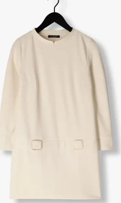 gebroken wit ana alcazar mini jurk dress clasp