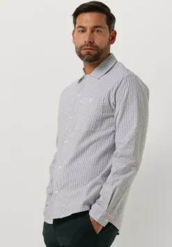 gebroken wit anerkjendt casual overhemd akkurt l/s stripe shirt