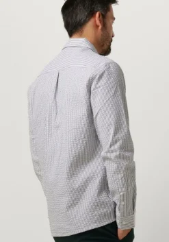 gebroken wit anerkjendt casual overhemd akkurt l/s stripe shirt