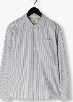 gebroken wit anerkjendt casual overhemd akkurt l/s stripe shirt