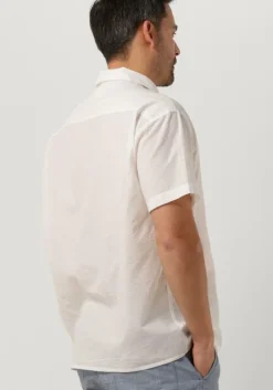 gebroken wit anerkjendt casual overhemd akkarsten s/s seersucker shirt