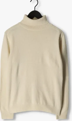gebroken wit anerkjendt coltrui aknico solid roll neck lambswool