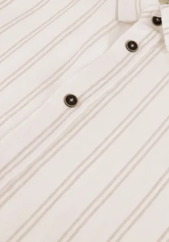 gebroken wit anerkjendt casual overhemd akleif l/s double stripe