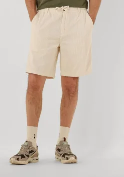 gebroken wit anerkjendt korte broek akjan corduroy shorts