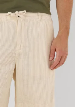 gebroken wit anerkjendt korte broek akjan corduroy shorts