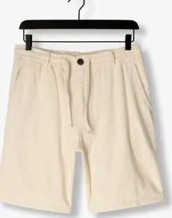 gebroken wit anerkjendt korte broek akjan corduroy shorts