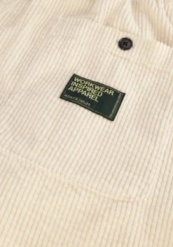 gebroken wit anerkjendt korte broek akjan corduroy shorts