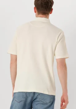 gebroken wit anerkjendt polo akkiki waffle polo tee