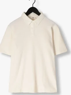 gebroken wit anerkjendt polo akkiki waffle polo tee
