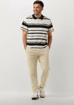 gebroken wit anerkjendt polo aksofus stripe s/s knit