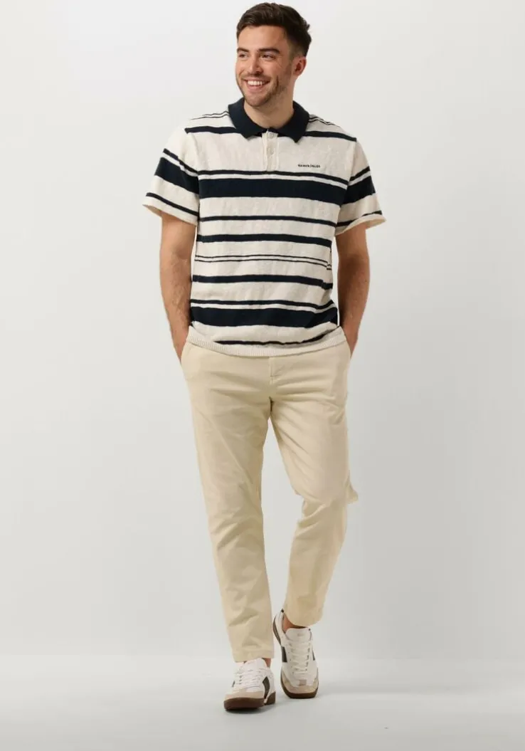 gebroken wit anerkjendt polo aksofus stripe s/s knit
