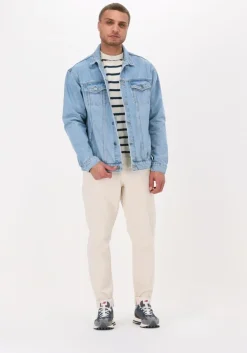 gebroken wit anerkjendt slim fit jeans akjulius denim chino