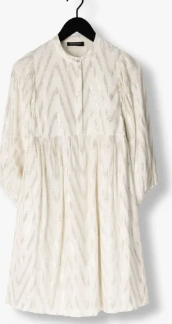 gebroken wit bruuns bazaar midi jurk sarina dress