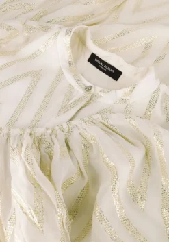 gebroken wit bruuns bazaar midi jurk sarina dress