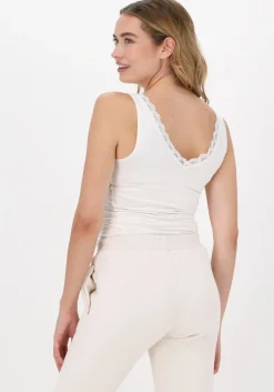 gebroken wit by-bar top lace singlet