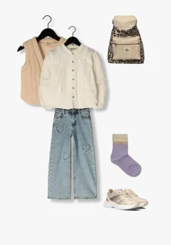 gebroken wit daily7 blouses shirt longsleeve ruffle