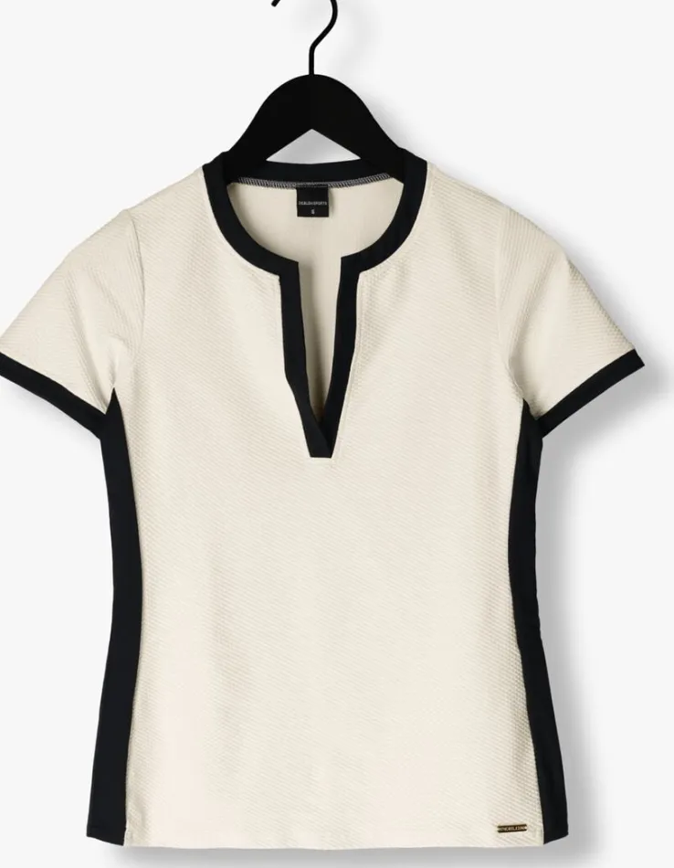 gebroken wit deblon sports t-shirt ellin t-shirt honeycomb