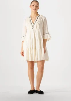 gebroken wit devotion mini jurk efisto