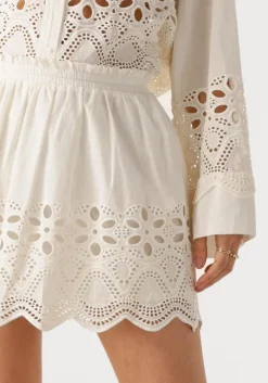 gebroken wit edited minirok quella skirt