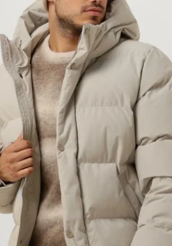 gebroken wit elvine gewatteerde jas bror