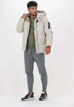 gebroken wit elvine gewatteerde jas bror