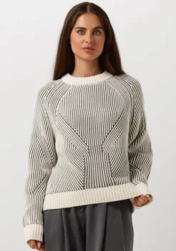 gebroken wit envii trui encaroline ls knit 5190
