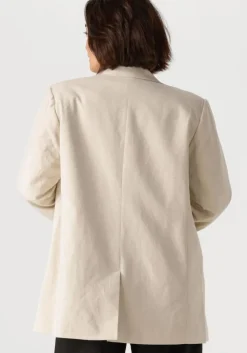 gebroken wit gestuz blazer elarahgz linen blazer