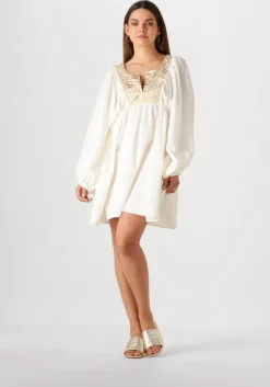 gebroken wit greek archaic kori mini jurk 330432