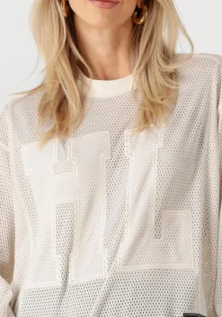 gebroken wit haute l'amitié tops & t-shirts drift ls sports blouse