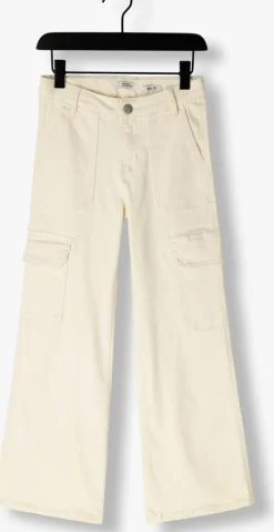 gebroken wit indian blue jeans wide jeans cargo denim wide fit