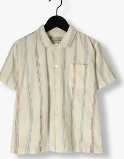 gebroken wit konges slojd overhemd vincent ss shirt gots